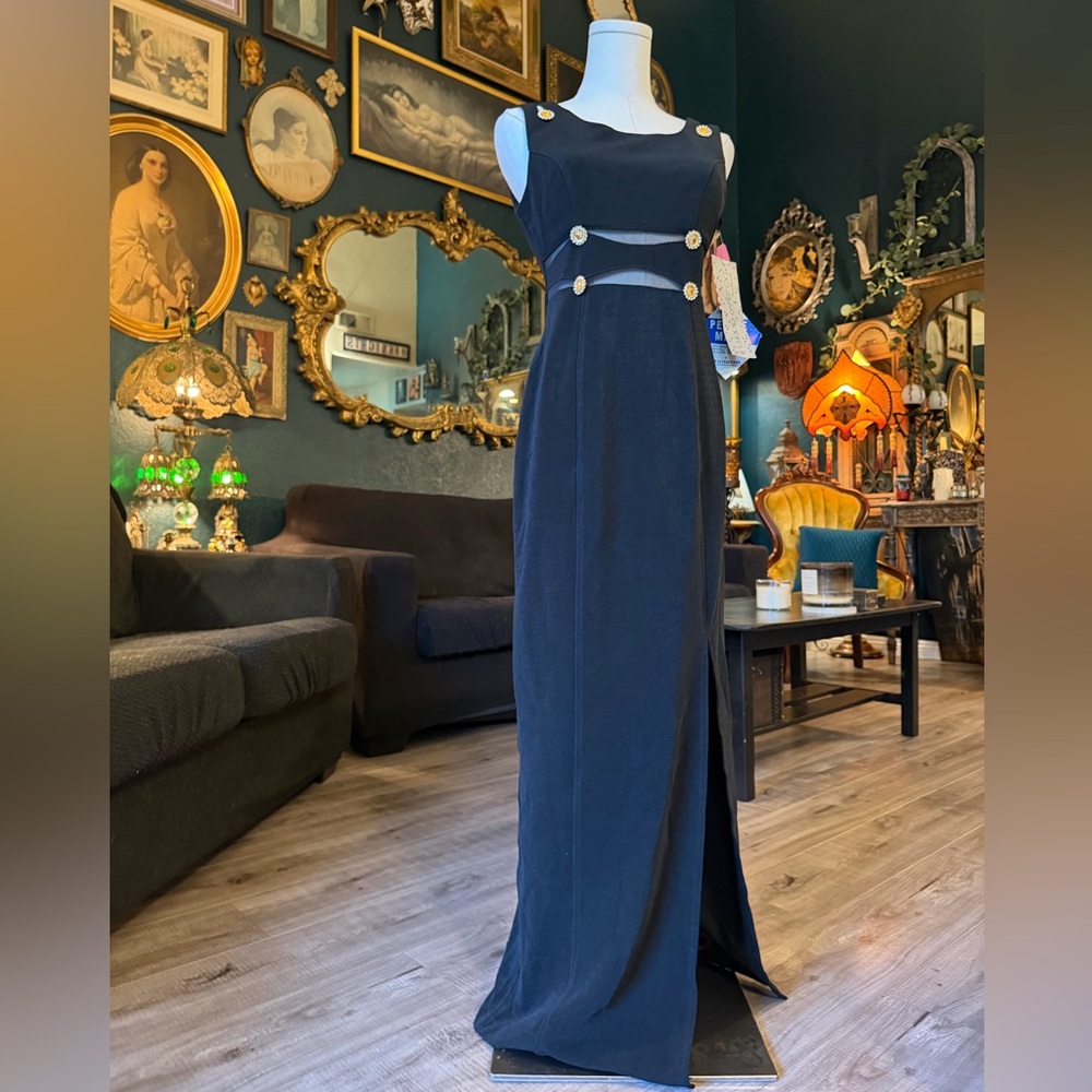 Betsy & Adam Vintage Black Bodycon Sheath Dress – NWT
